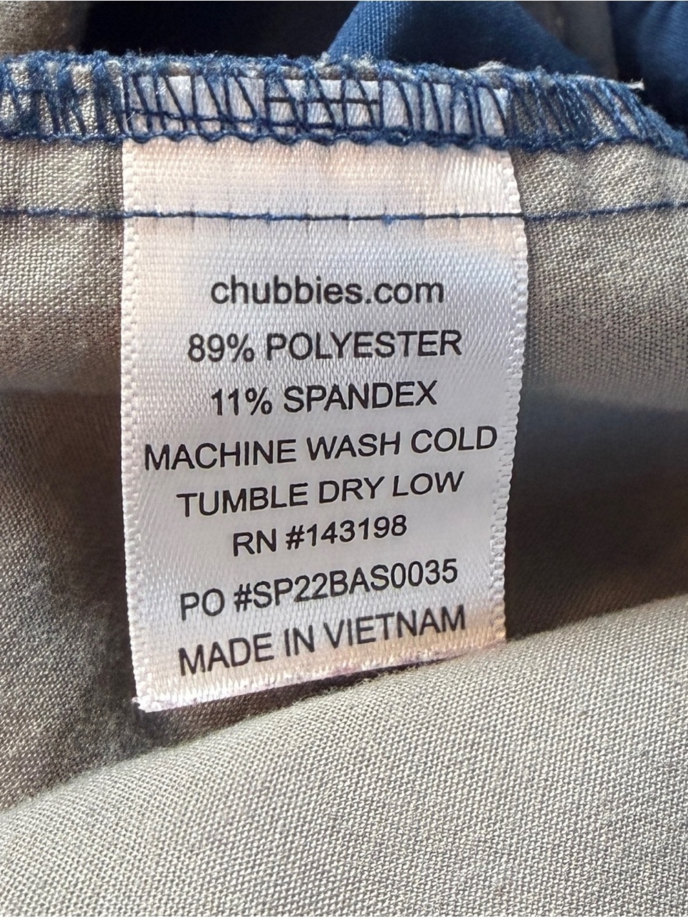 Chubbies 6-Inch The New Avenues Shorts - Navy | Men’s Small - Picture 7 of 8